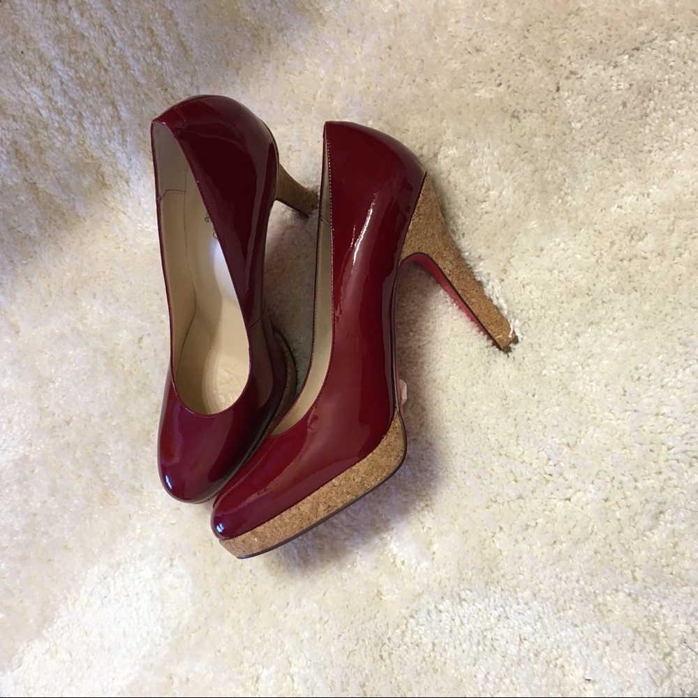 Oh dear! Platform pumps. Brand new!